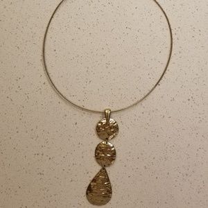 Gold drop necklace